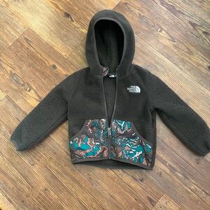 The North Face Kids' Brown and Teal Hoodie